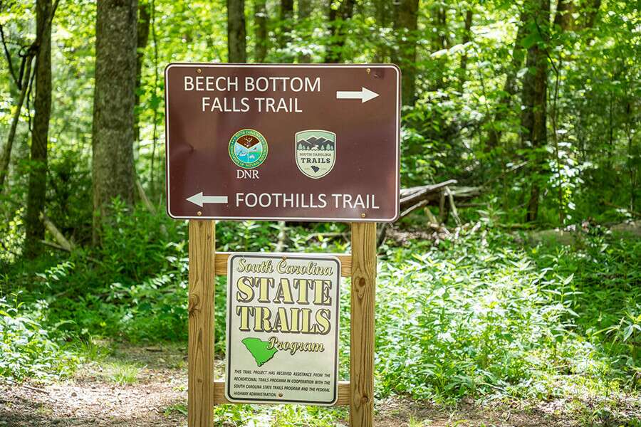 Beech Bottom Falls Road Sign