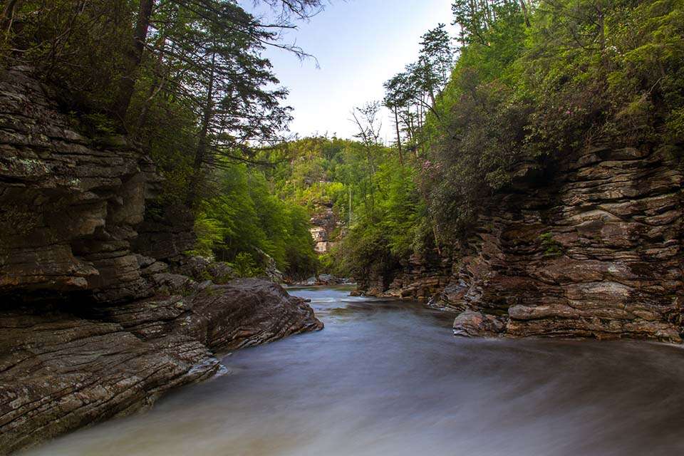 Linville River Downstream Babel Tower Trail