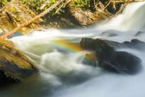 Rainbow on Big Bend Falls